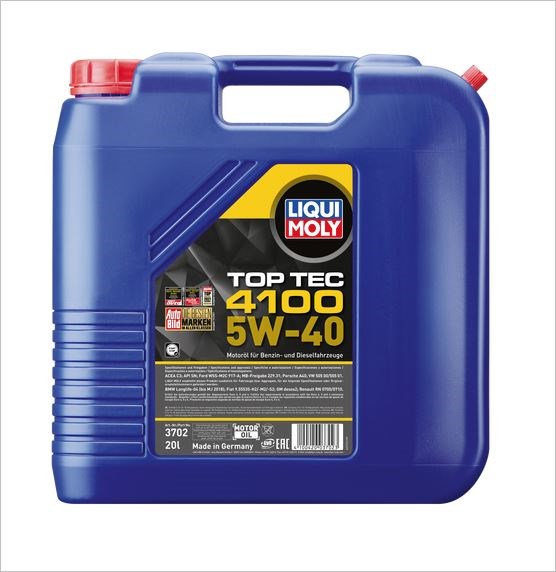 Motorolja LIQUI MOLY Top Tec 4100 5W-40 20L Liqui moly 3702 LIQUI MOLY
