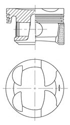 Kolv Kolbenschmidt 41705620 KOLBENSCHMIDT