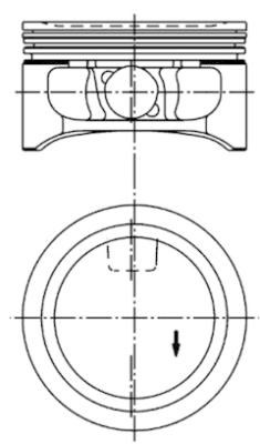 Kolv Kolbenschmidt 94912600 KOLBENSCHMIDT