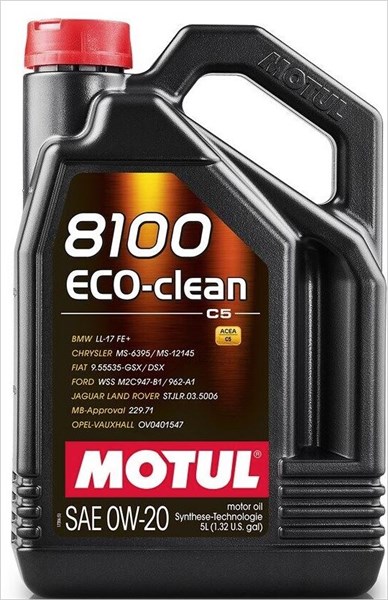 Motorolja MOTUL 8100 ECO-CLEAN 0W-20 5L Motul 108862 MOTUL