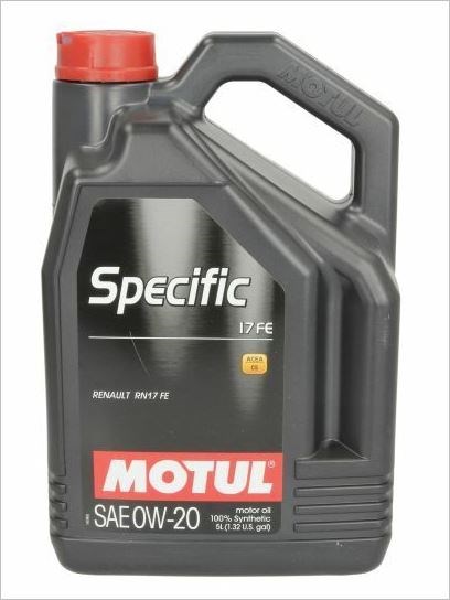 Motorolja MOTUL SPECIFIC 17 DE 0W-20, Universal Motul 109949 MOTUL Motorolja MOTUL SPECIFIC 17 DE 0W-20, Universal Motul 109949 MOTUL