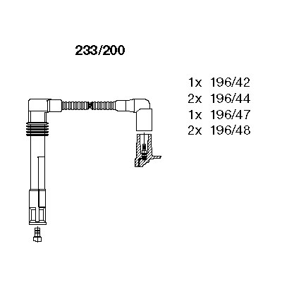 Tändkabelsats Bremi 233/200 BREMI