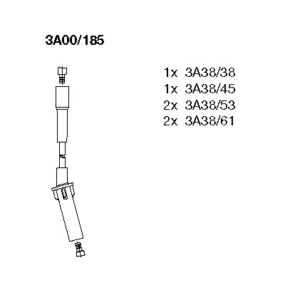Tändkabelsats Bremi 3A00/185 BREMI