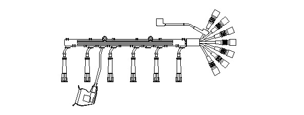 Tändkabelsats Bremi 538/100 BREMI