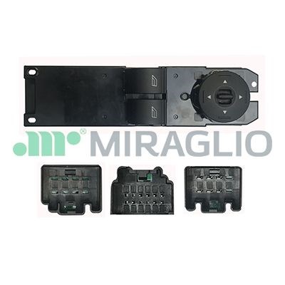 Brytare, fönsterhiss, Vänster fram Miraglio 121/FRB76008 MIRAGLIO