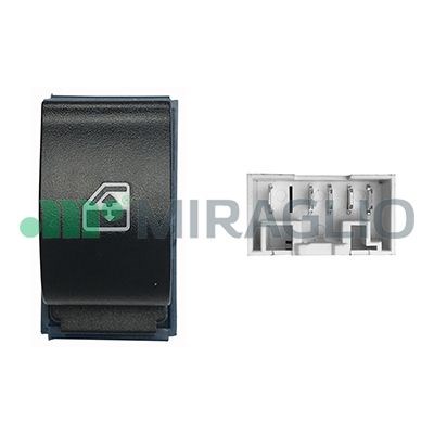 Brytare, fönsterhiss, Höger fram Miraglio 121/FTI76001 MIRAGLIO