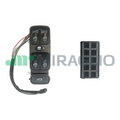 Brytare, fönsterhiss, Vänster fram Miraglio 121/MEB76001 MIRAGLIO