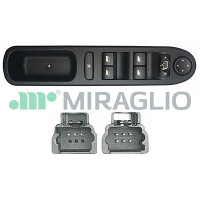 Brytare, fönsterhiss, Vänster fram Miraglio 121/PGP76002 MIRAGLIO