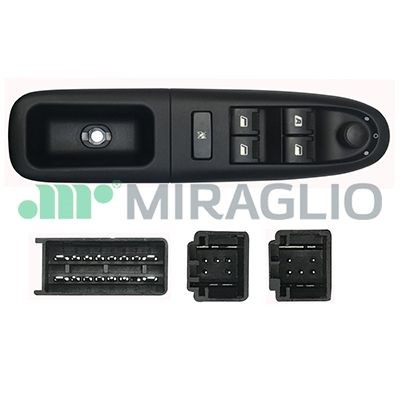 Brytare, fönsterhiss, Vänster fram Miraglio 121/PGP76005 MIRAGLIO
