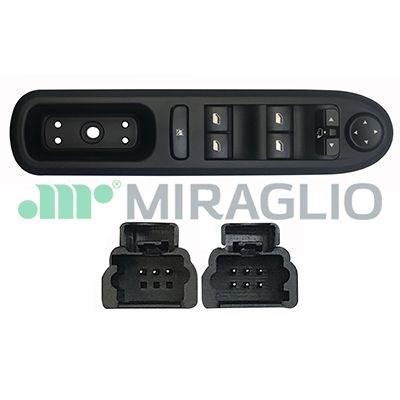 Brytare, fönsterhiss, Vänster fram Miraglio 121/PGP76006 MIRAGLIO