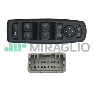 Brytare, fönsterhiss, Vänster fram Miraglio 121/RNP76002 MIRAGLIO