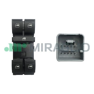 Brytare, fönsterhiss, Vänster fram Miraglio 121/VKB76001 MIRAGLIO