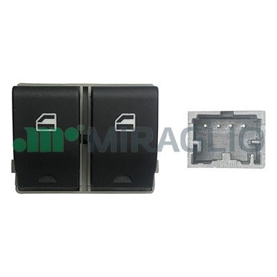 Brytare, fönsterhiss, Vänster fram Miraglio 121/VKB76004 MIRAGLIO
