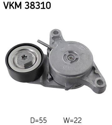 Spännrulle, Drivrem, Nedre, Mitt, Höger Skf VKM 38310 SKF