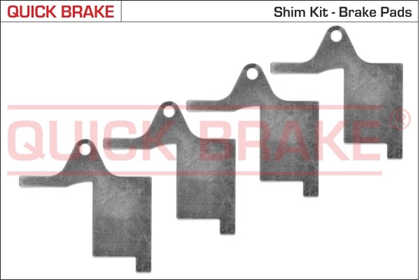 Anti-skrik-folie, bromsbelägg (skivor), Bakaxel Anti-skrik-folie, bromsbelägg (skivor), Bakaxel