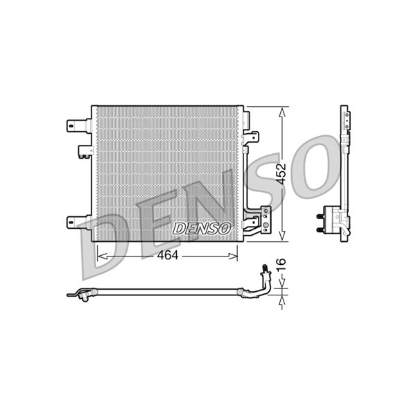 Kondensor, klimatanläggning Denso DCN06014 DENSO