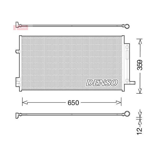 Kondensor, klimatanläggning Denso DCN06016 DENSO