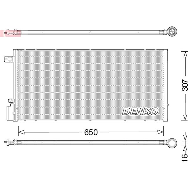 Kondensor, klimatanläggning Denso DCN15005 DENSO