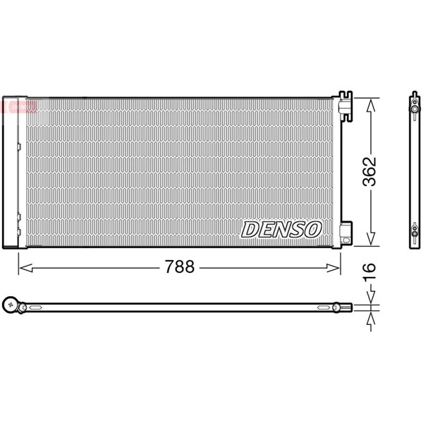 Kondensor, klimatanläggning Denso DCN23042 DENSO