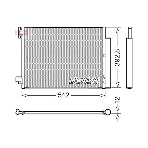 Kondensor, klimatanläggning Denso DCN37004 DENSO