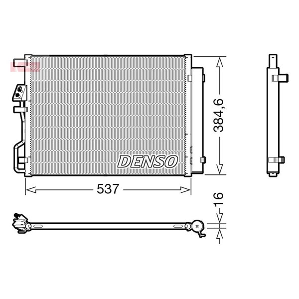 Kondensor, klimatanläggning Denso DCN41021 DENSO