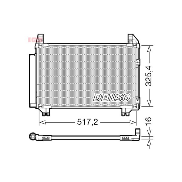 Kondensor, klimatanläggning Denso DCN50101 DENSO