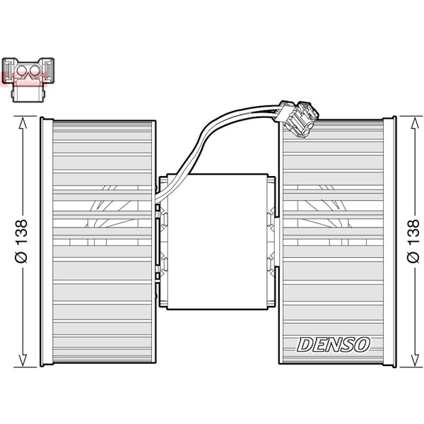 Kupéfläkt 12V Denso DEA05006 DENSO
