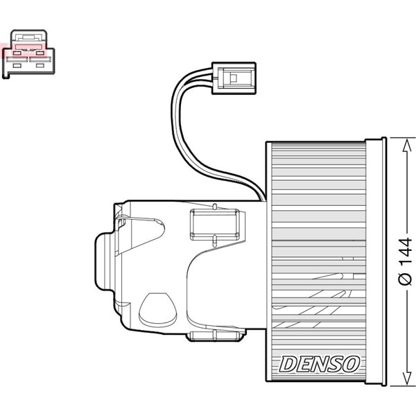 Kupéfläkt 12V Denso DEA05008 DENSO