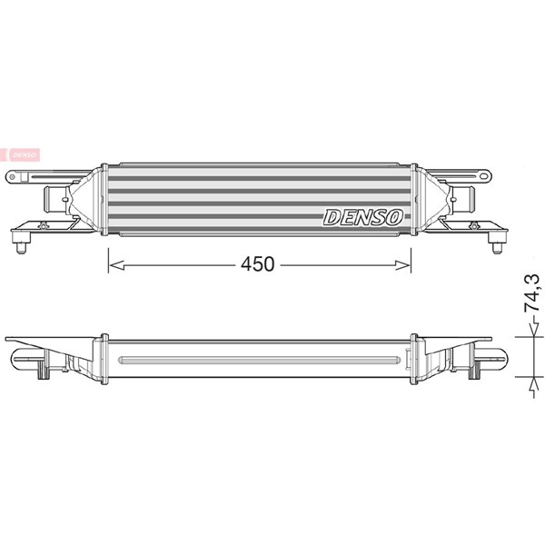 Intercooler Denso DIT01007 DENSO
