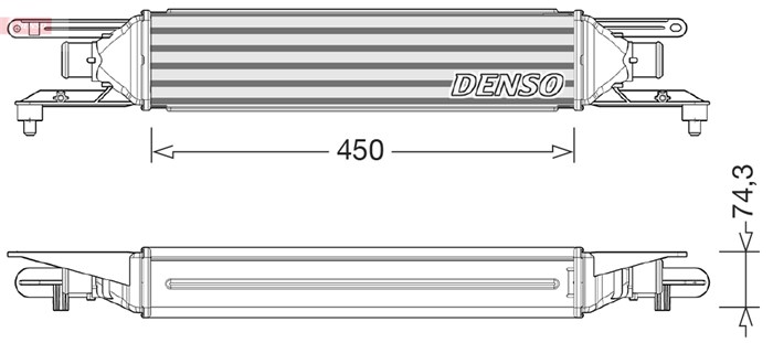Intercooler Denso DIT01007 DENSO