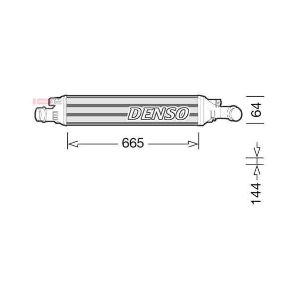 Intercooler Denso DIT02036 DENSO