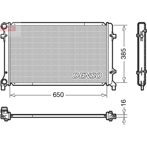Kylare, motorkylning Denso DRM02014 DENSO