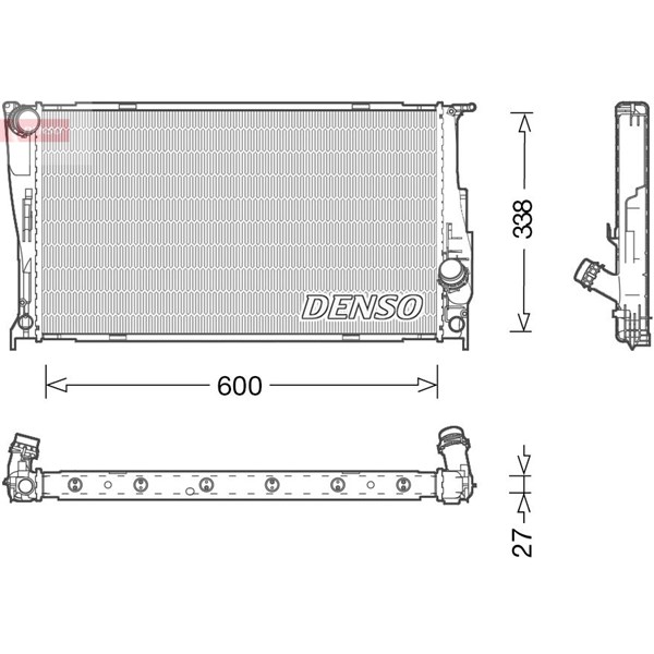 Kylare, motorkylning Denso DRM05003 DENSO