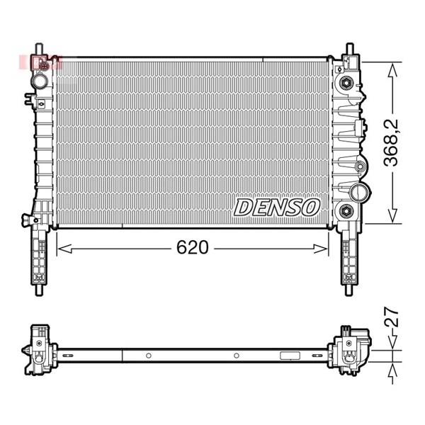Kylare, motorkylning Denso DRM20119 DENSO