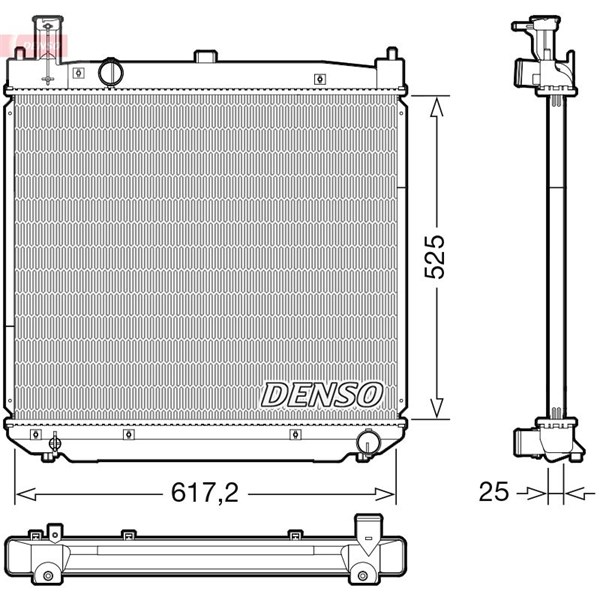 Kylare, motorkylning Denso DRM50141 DENSO