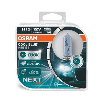 Halogenlampa OSRAM COOL BLUE INTENSE  H15 PGJ23T-1 Osram 64176CBN OSRAM