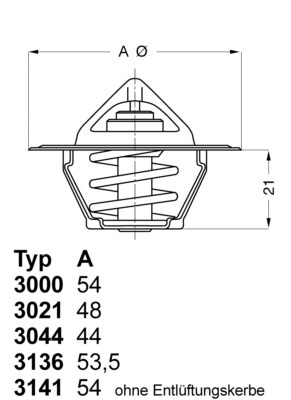 Termostat, kylvätska Borgwarner (wahler) 3000.83 BorgWarner (Wahler)