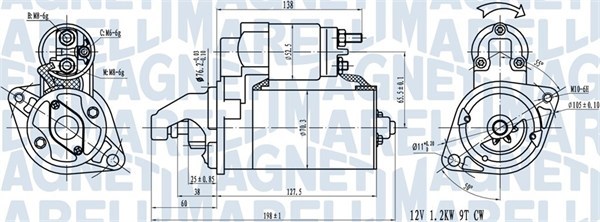 Startmotor MAGNETI MARELLI