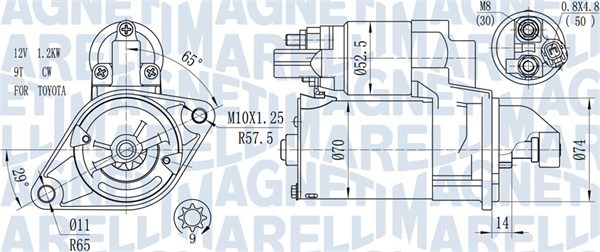 Startmotor MAGNETI MARELLI