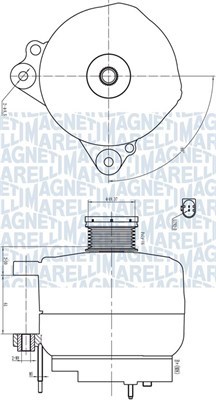 Generator 14V 140A Magneti marelli 063732190010 MAGNETI MARELLI