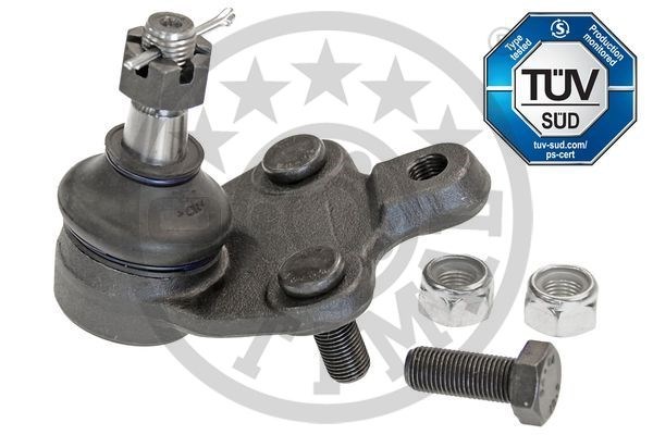 Kulled / Spindelled, framaxel höger, framaxel vänster, Nedre