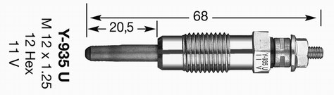 Glödstift 11,0V Ngk D-power 4791 NGK
