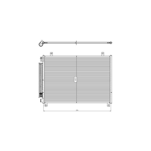Kondensor, klimatanläggning Nrf 350461 NRF