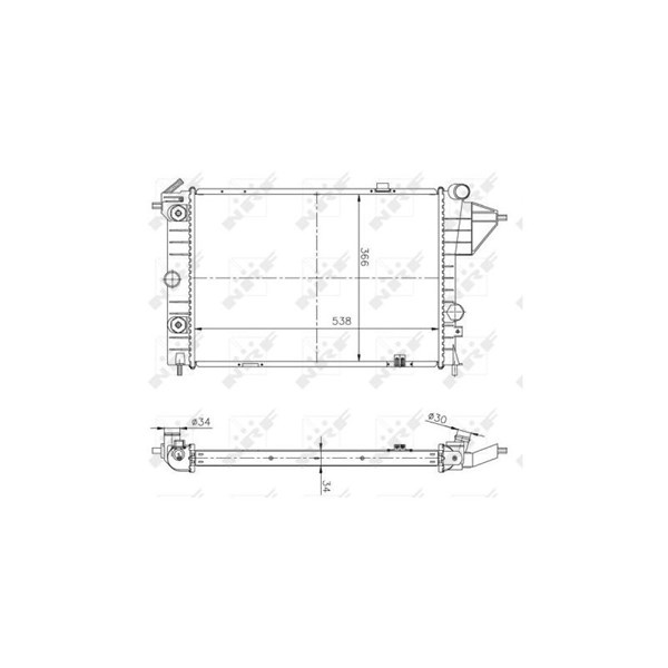 Kylare, motorkylning Nrf 513508A NRF Kylare, motorkylning Nrf 513508A NRF