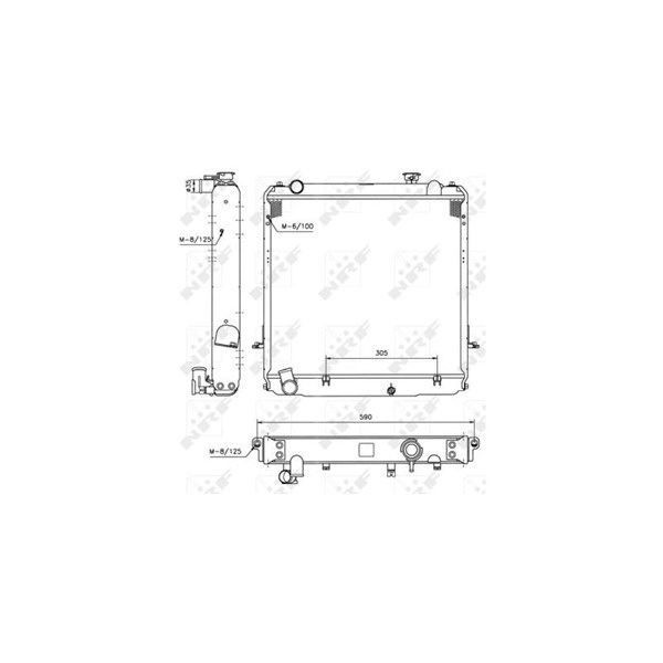 Kylare, motorkylning Nrf 52185 NRF Kylare, motorkylning Nrf 52185 NRF