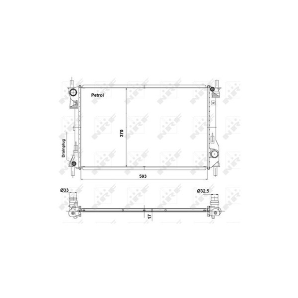 Kylare, motorkylning Nrf 56041 NRF Kylare, motorkylning Nrf 56041 NRF