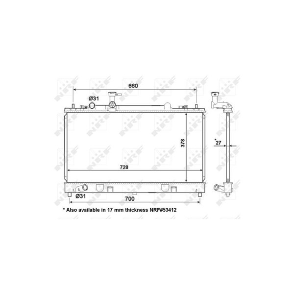 Kylare, motorkylning Nrf 56063 NRF Kylare, motorkylning Nrf 56063 NRF