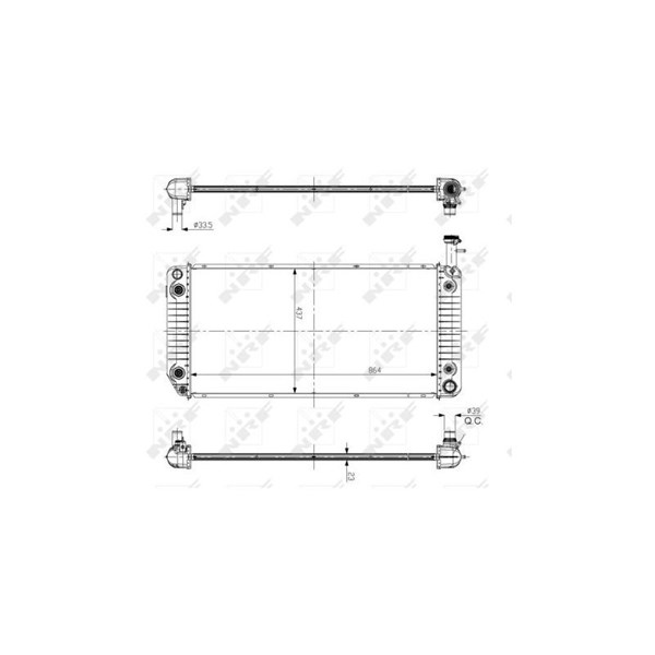 Kylare, motorkylning Nrf 56093 NRF Kylare, motorkylning Nrf 56093 NRF