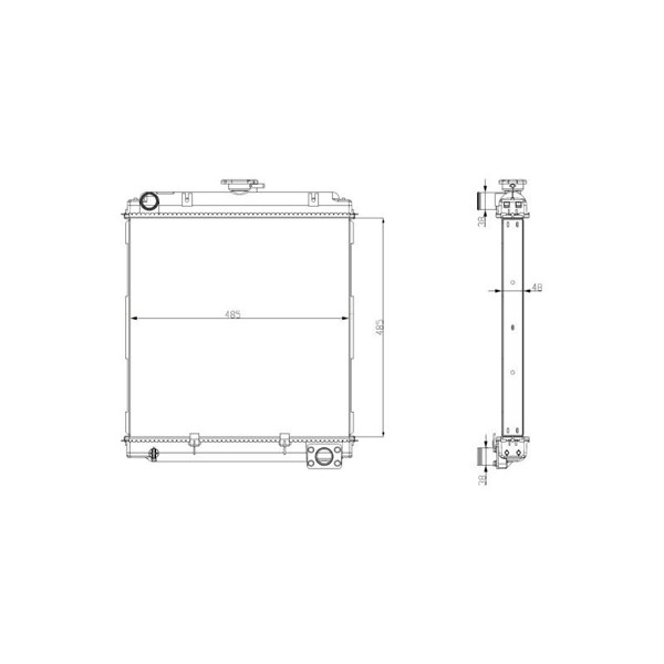 Kylare, motorkylning Nrf 56103 NRF Kylare, motorkylning Nrf 56103 NRF