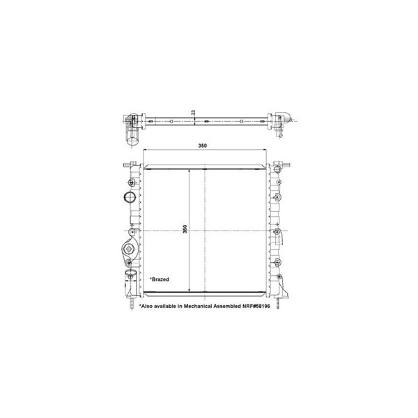 Kylare, motorkylning Nrf 56159 NRF
